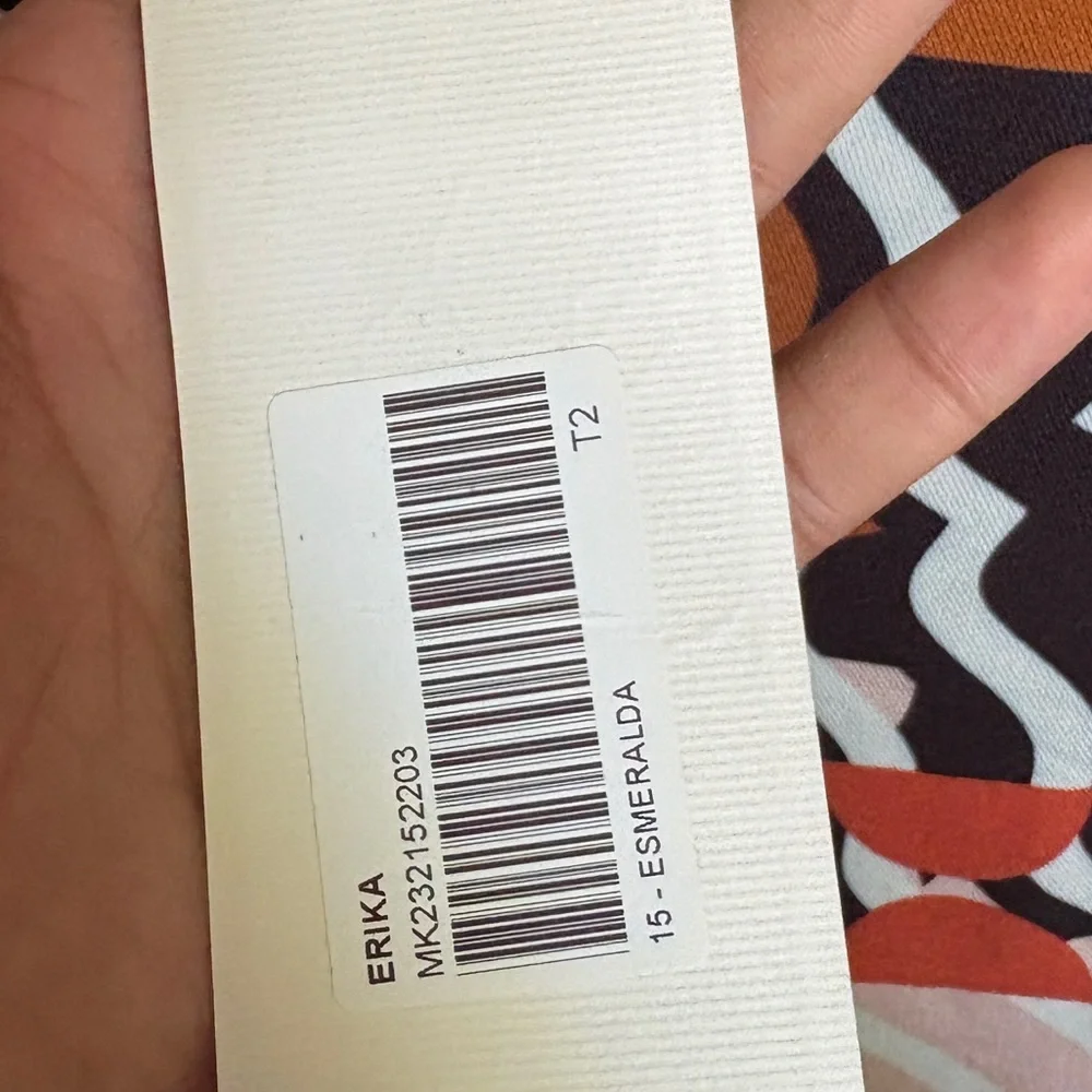 NWT Maloka Oversized Multicolor Abstract Graphic Print Blouse Funky Artsy Tunic - Picture 9 of 9